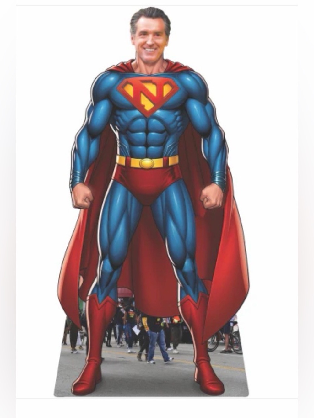Super Gavin Newsom Cardboard Cutout